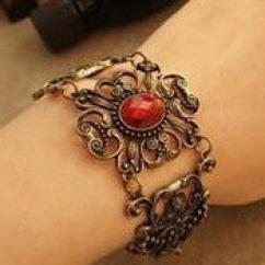 European Ruby Vine Flower Bracelet artificial imitation fashion jewellery online