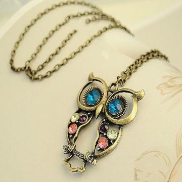 Cute Owl Necklace artificial imitation fashion jewellery online