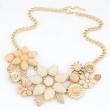 Gold Plated Flower Necklace artificial imitation fashion jewellery online