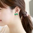 Green Bow Earrings artificial imitation fashion jewellery online