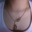 Golden Leaf Necklace artificial imitation fashion jewellery online