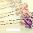 Purple Butterfly Hair Pin artificial imitation fashion jewellery online