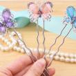 Pink Butterfly Hair Pin artificial imitation fashion jewellery online