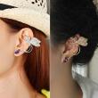 Butterfly Elegant Women Crystal Golden Ear Clip Earring - 1Pc artificial imitation fashion jewellery online